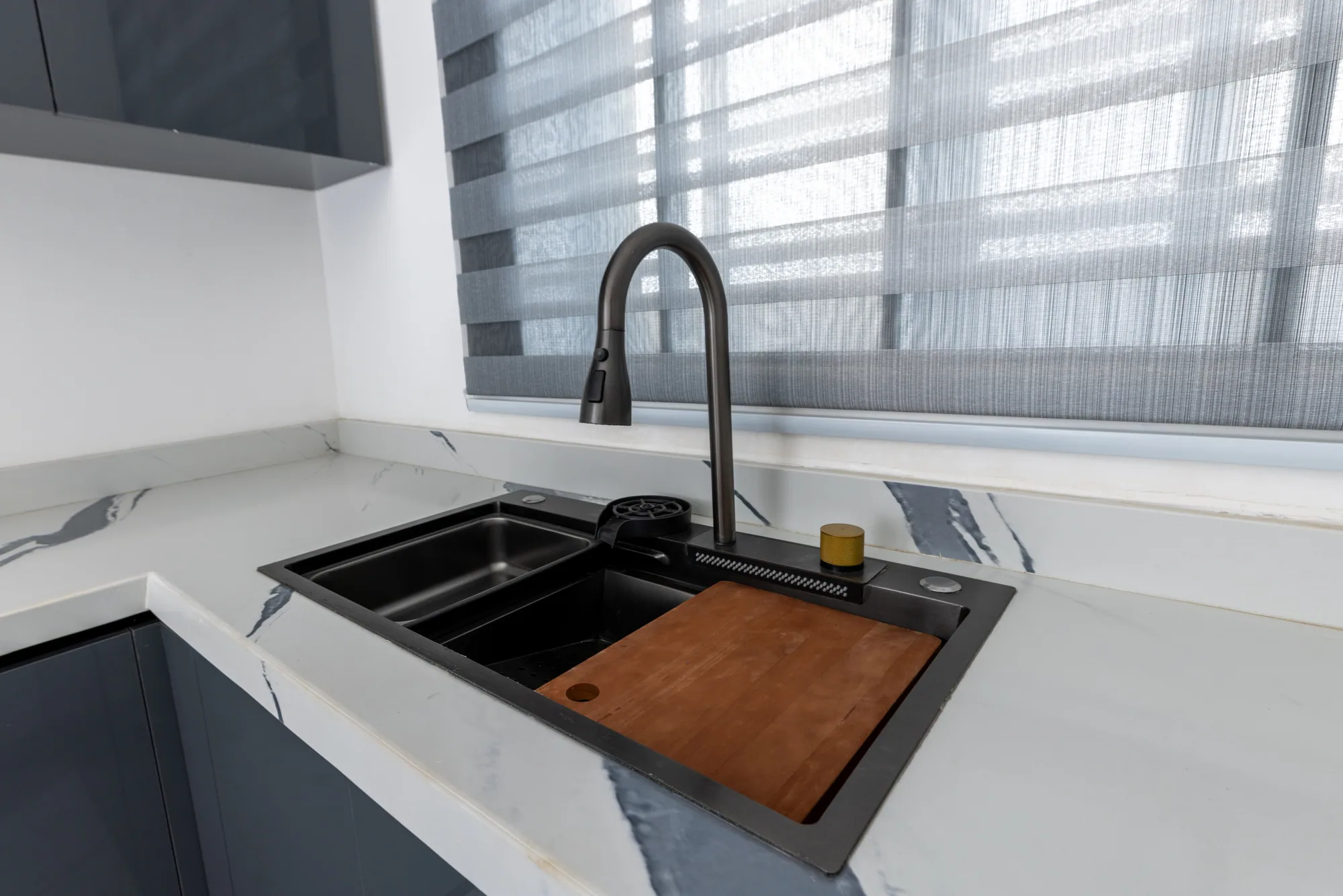 Residence Two kitchen sink and counter detail