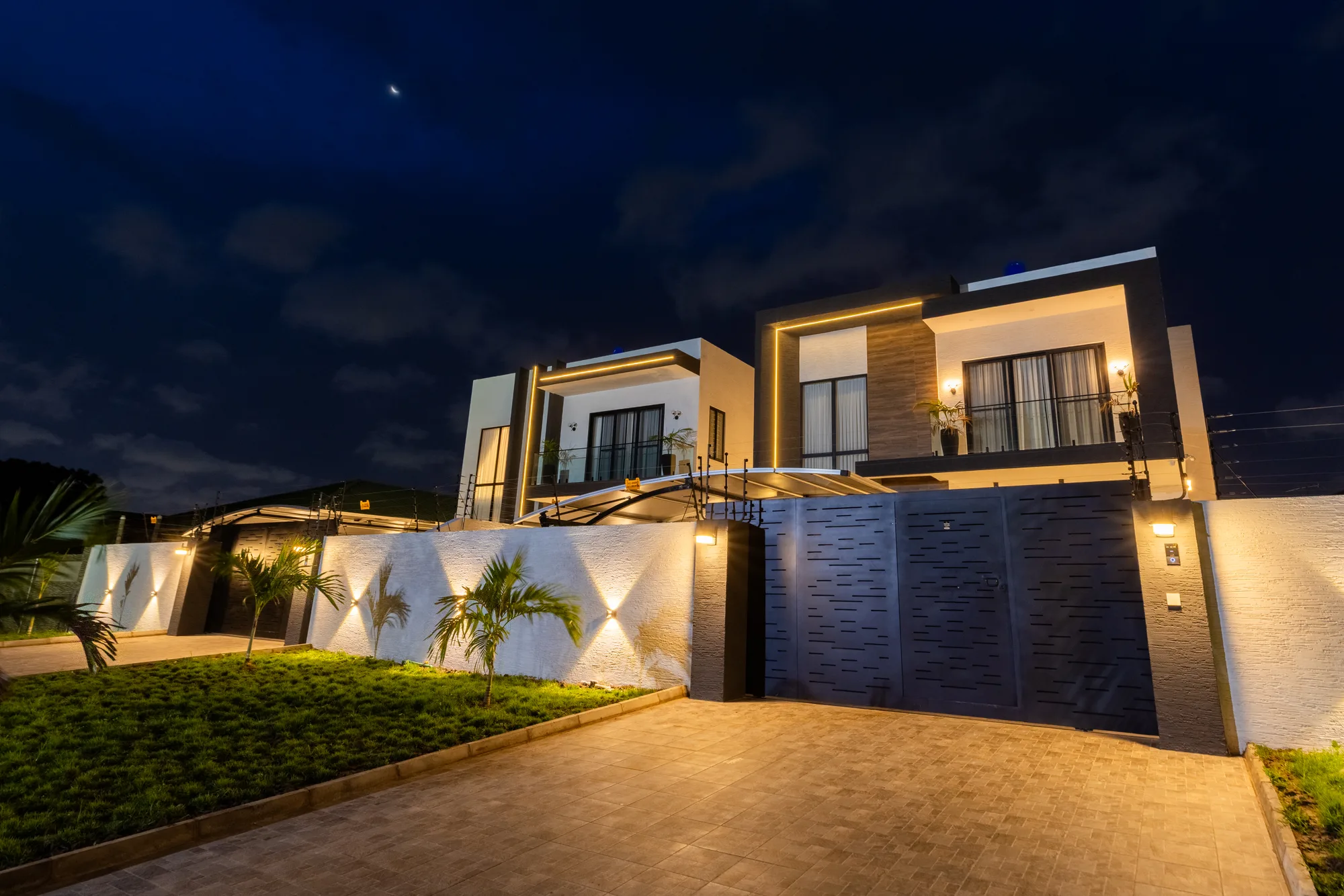 Residence Four exterior evening support view