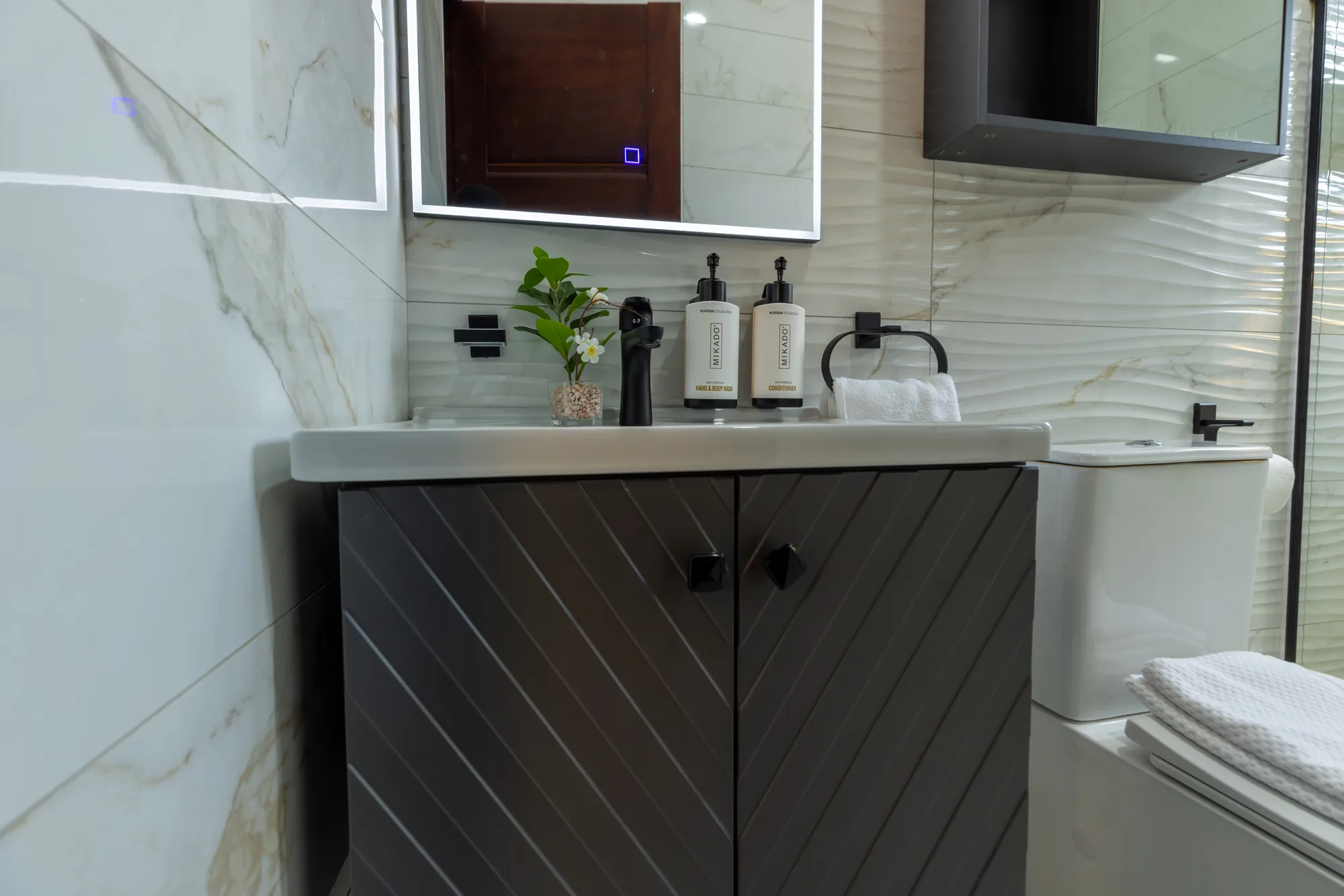 Residence Three bathroom counter and basin detail